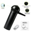shows how you turn on the electric hair fiber sprayer rechargeable