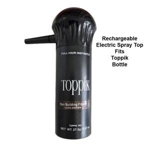 picture of a toppik 27.5 applicator bottle the rechargeable electric sprayer top instead of the standard sifter it comes with.
