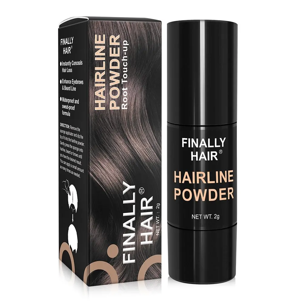 Hairline Powder Root Touch Up, Gray Away, Fills in Beard, Pocket Size - Fix Your Hairline, Fill In Your Part, Gray Away Cover Up, Beard Patch Filler, Eye Brow Liner 5 Pocket Hairline Powder Root Touch Up, Gray Away, Fills in Beard
